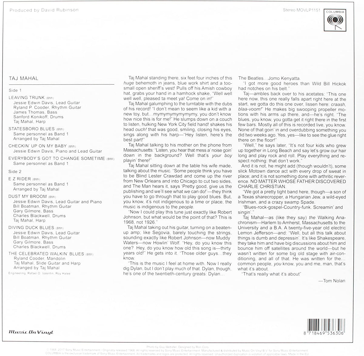 Mahal, Taj/Taj Mahal [LP]