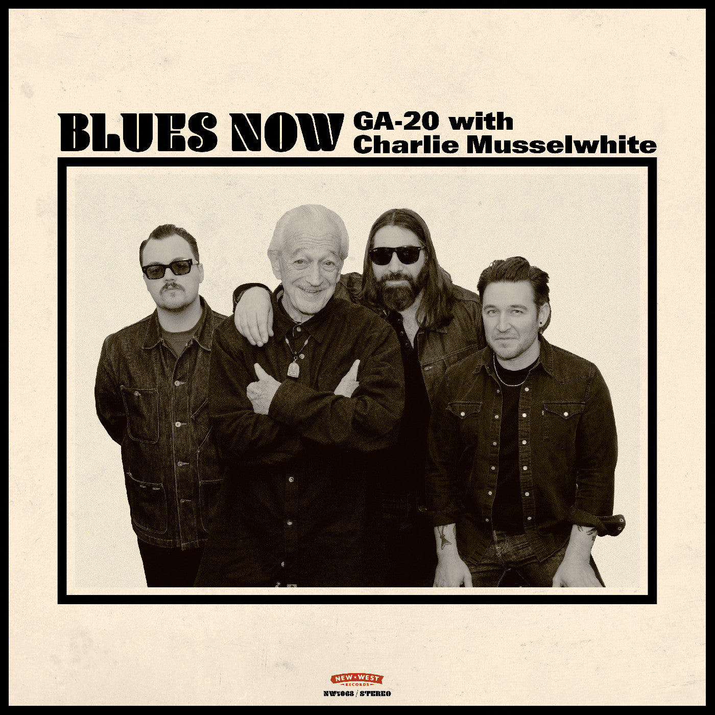 PRE-ORDER: GA-20 with Charlie Musselwhite "BLUES NOW" LP (Indie Exclusive Red Splatter Vinyl, Signed Photo)