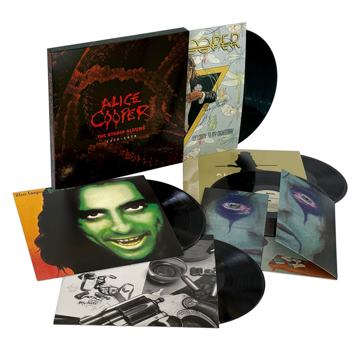 PRE-ORDER: Alice Cooper "The Studio Albums 1975 – 1978" 5xLP Box Set