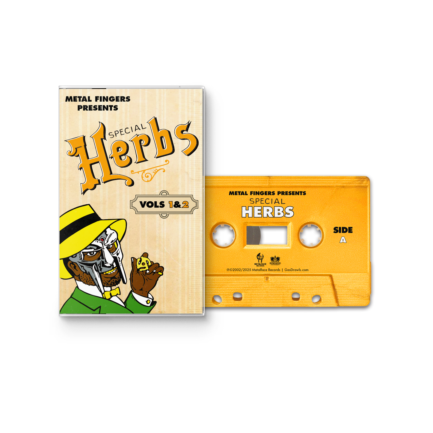 MF DOOM "Metal Fingers Presents: Special Herbs Vol. 1 & 2" Cassette