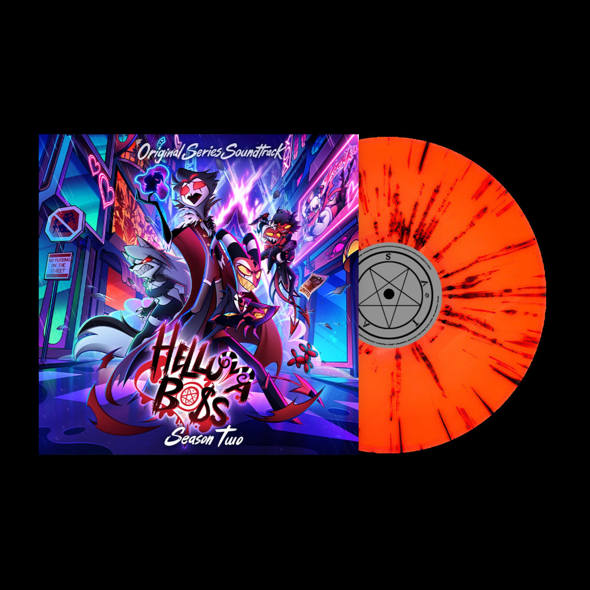 PRE-ORDER: Helluva Boss "Helluva Boss: Season 2 (OST)" LP (Indie Exclusive Orange Splatter Vinyl)