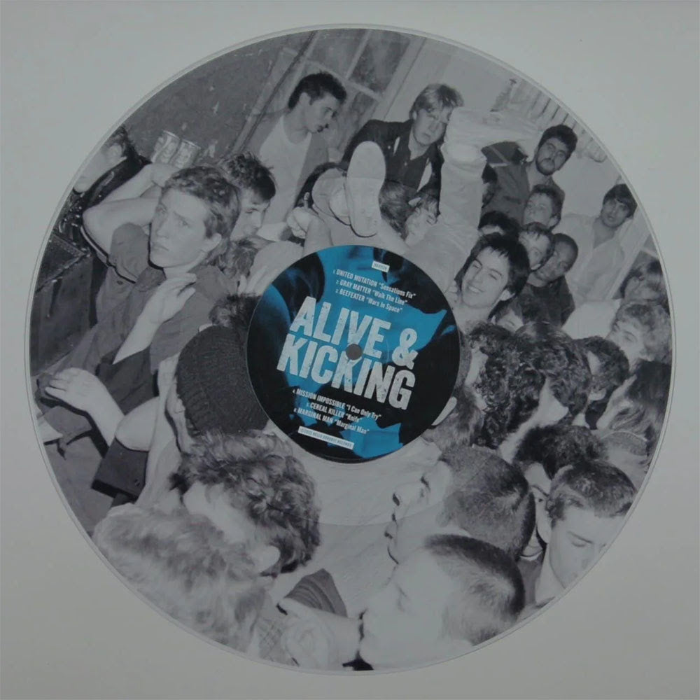 PRE-ORDER: V/A "Alive & Kicking" LP (Clear w/ UV Print B-Side)