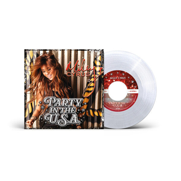 PRE-ORDER: Miley Cyrus "Party in the U.S.A." 7" (Clear Glitter Vinyl)