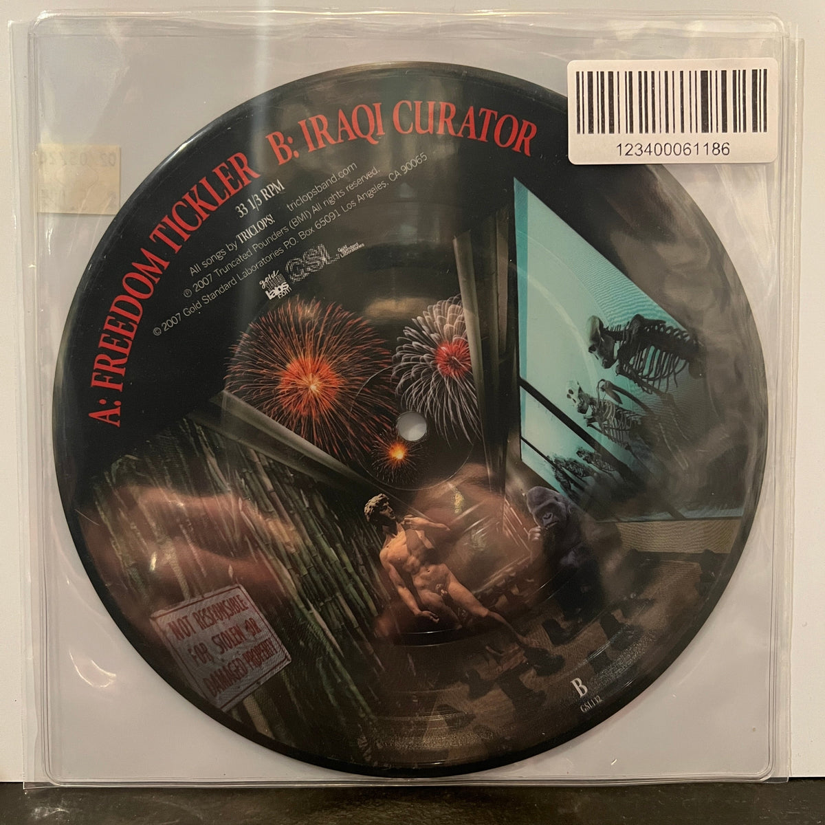 Used Vinyl: Triclops! "Too Many Humans" 7" (Picture Disc)