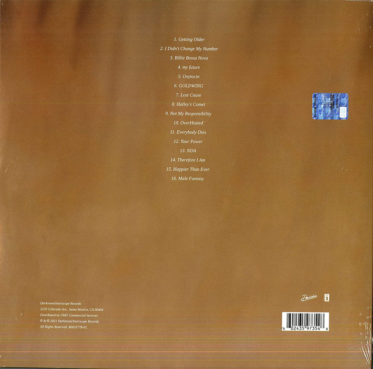Eilish, Billie/Happier Than Ever [LP]