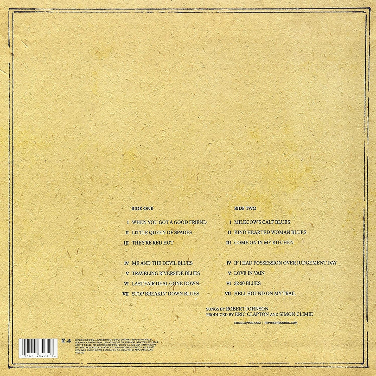 Clapton, Eric/Me and Mr. Johnson [LP]