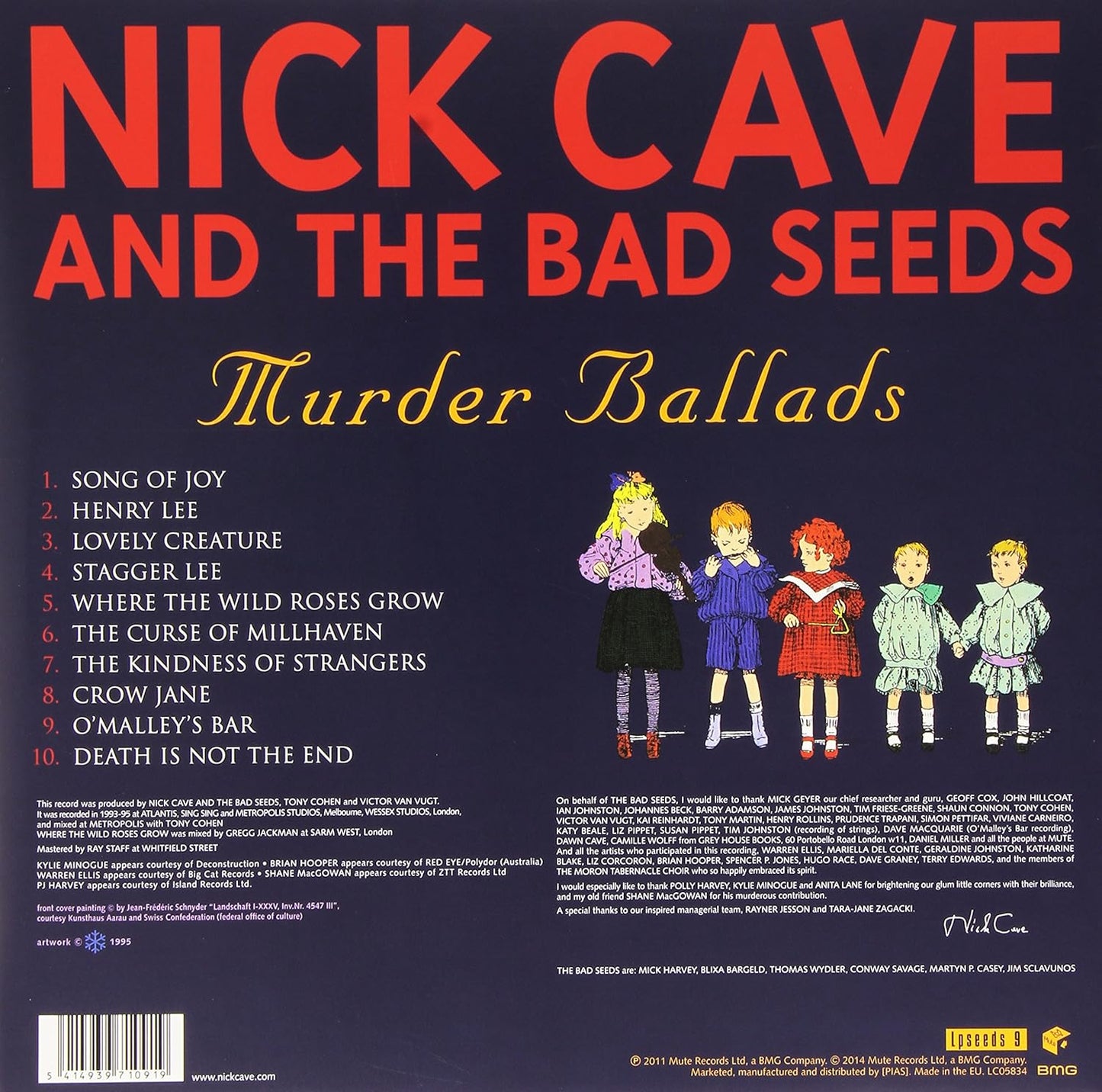 Cave, Nick & The Bad Seeds/Murder Ballads [LP]