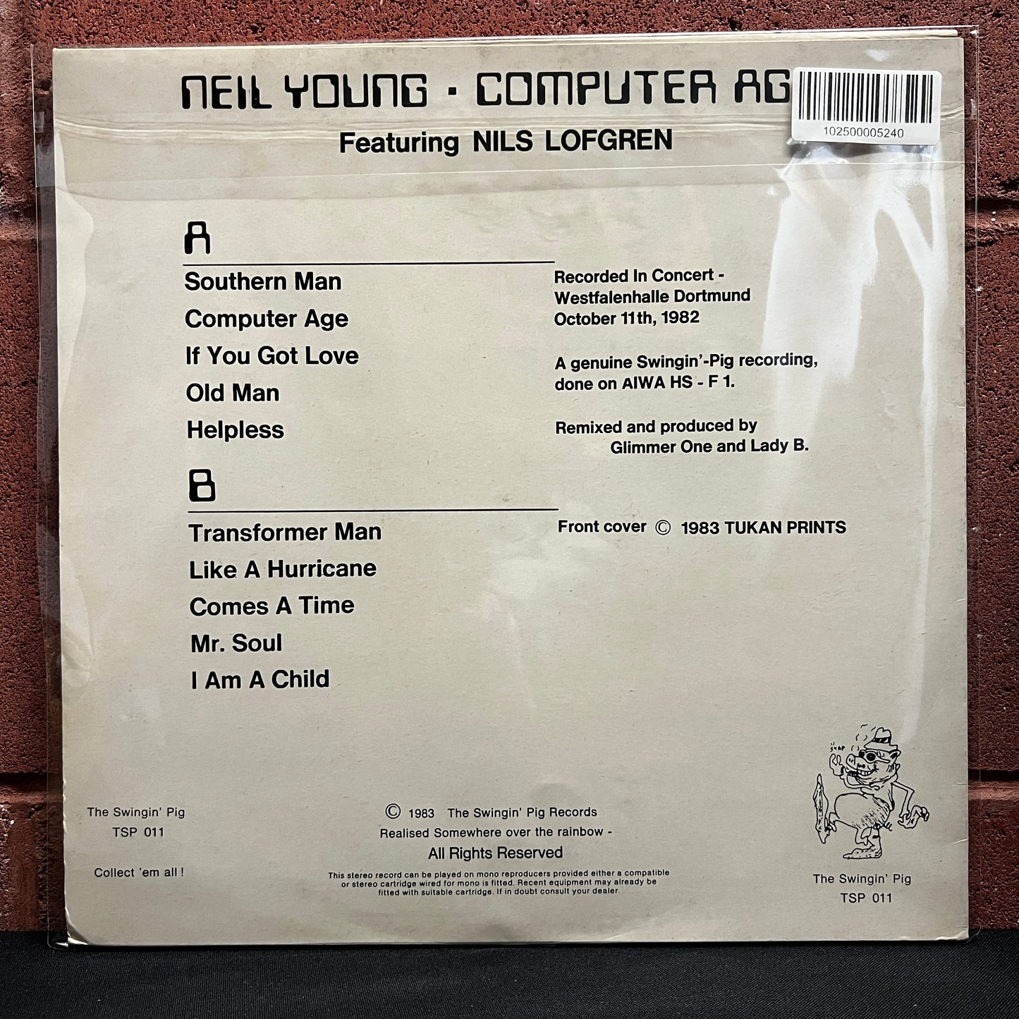 Used Vinyl: Neil Young "Computer Age Life '82" LP (1983 German Press)