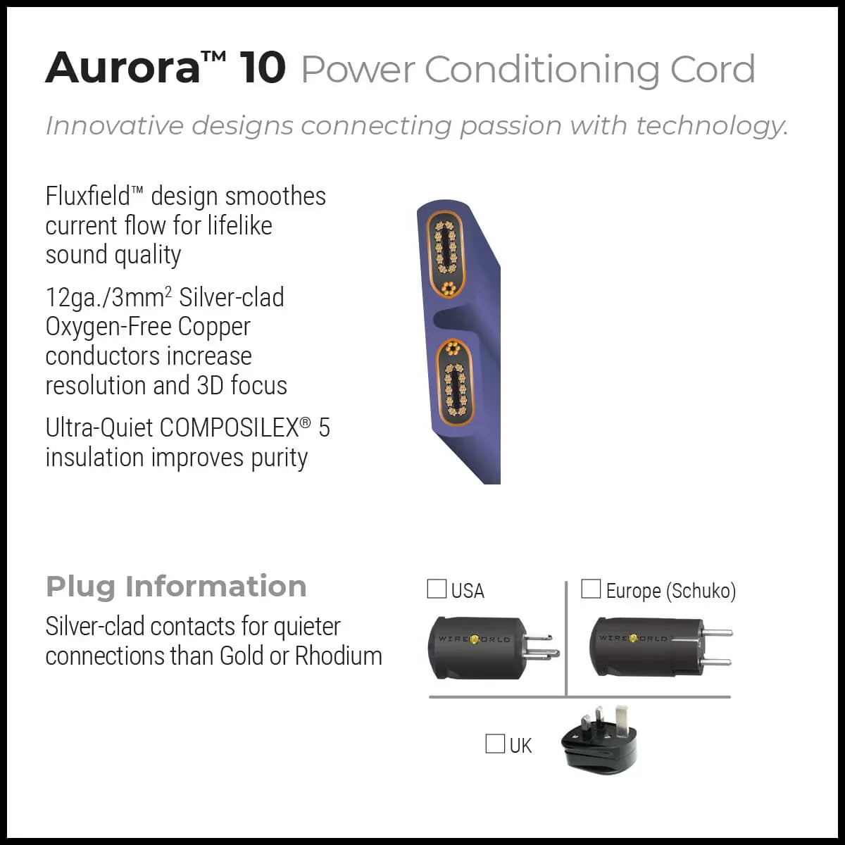 WireWorld - Aurora 10 Power Conditioning Cord