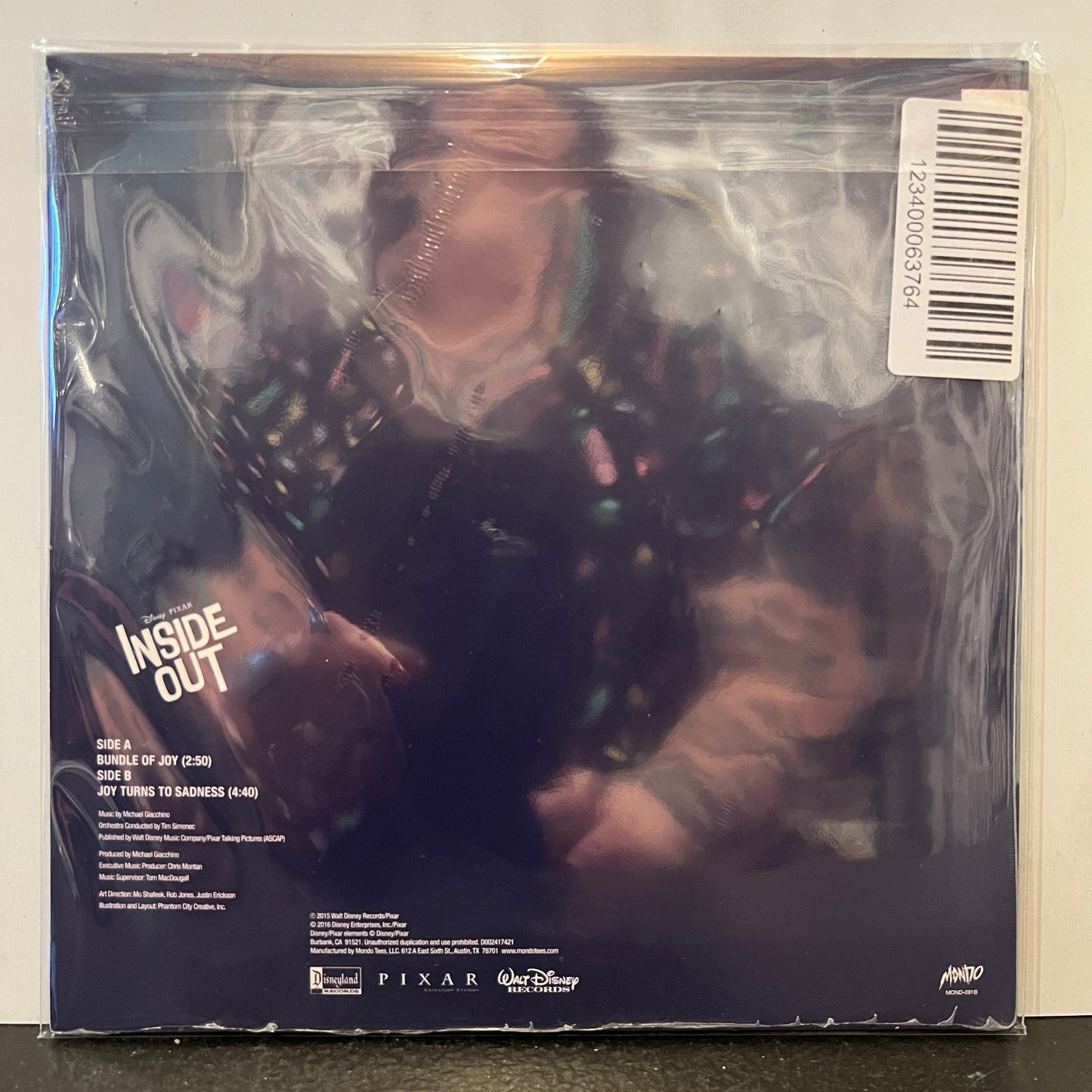 Used Vinyl: Michael Giacchino "Inside Out" 7" (Blue Vinyl - Sealed)