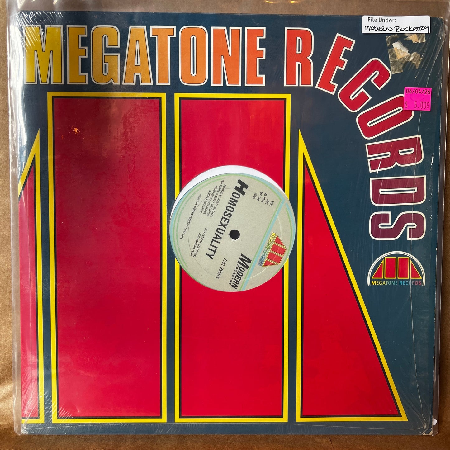 Used Vinyl: Modern Rocketry "Homosexuality" 12" (1986 Press)