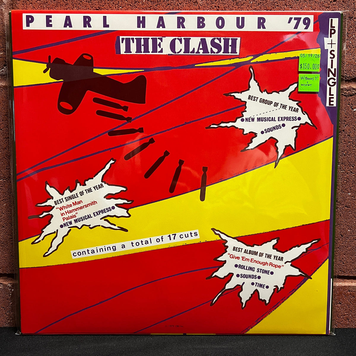 Used Vinyl: The Clash "S/T (Pearl Harbour)" LP + 7" (1979 Japanese Issue)