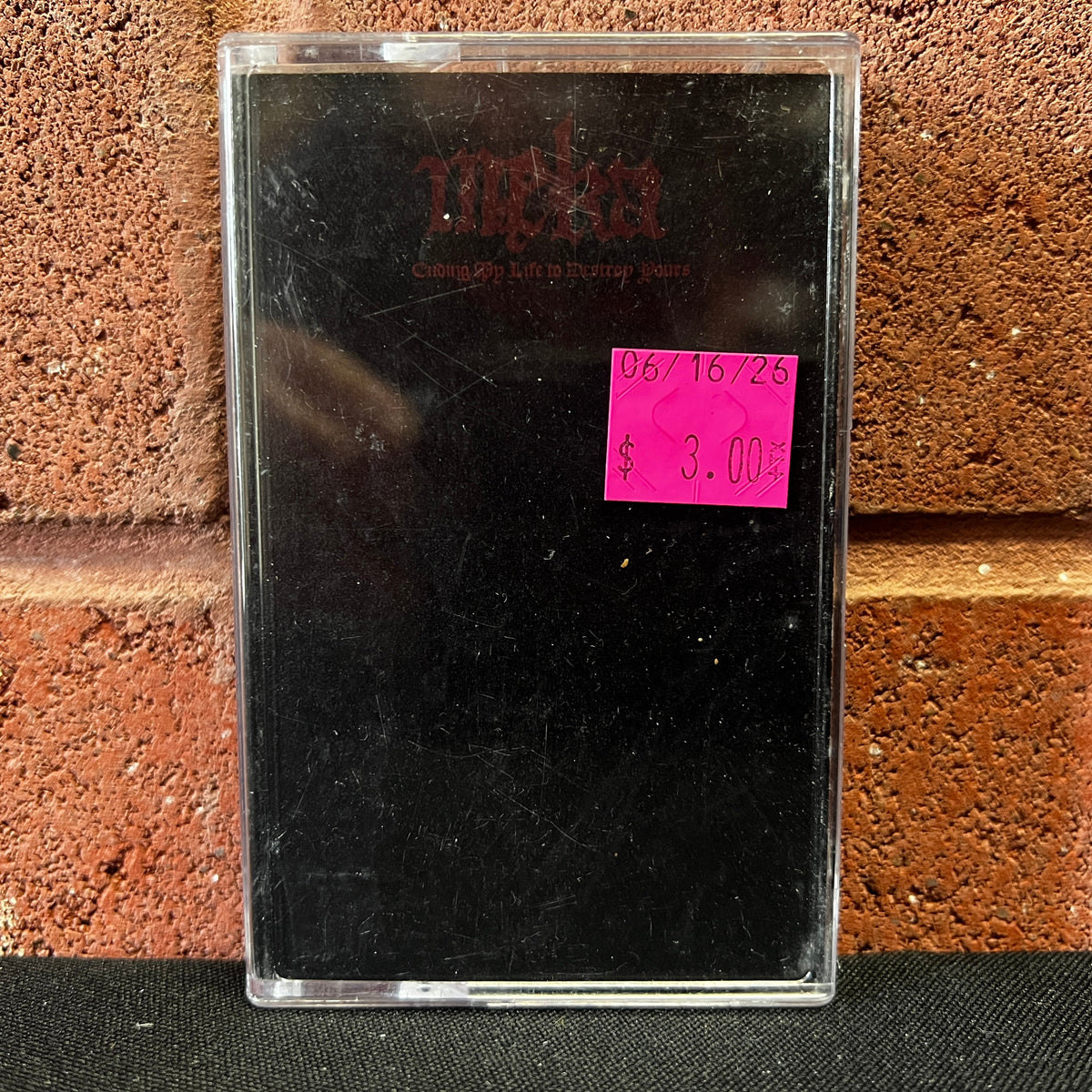 Used Cassette: Meka "Ending My Life To Destroy Yours" Tape