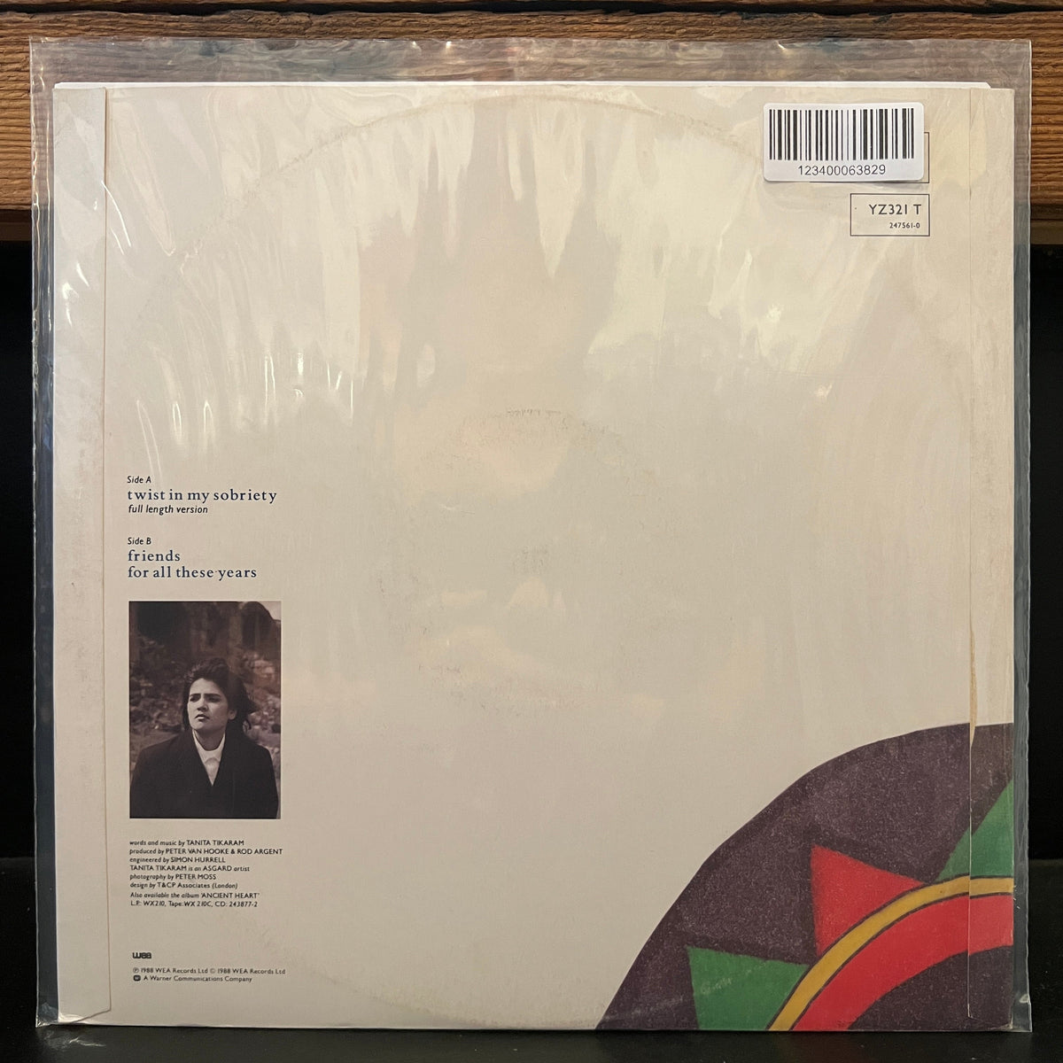 Used Vinyl: Tanita Tikaram ‎"Twist In My Sobriety (Full Length Version)" 12" (1988 UK Press)