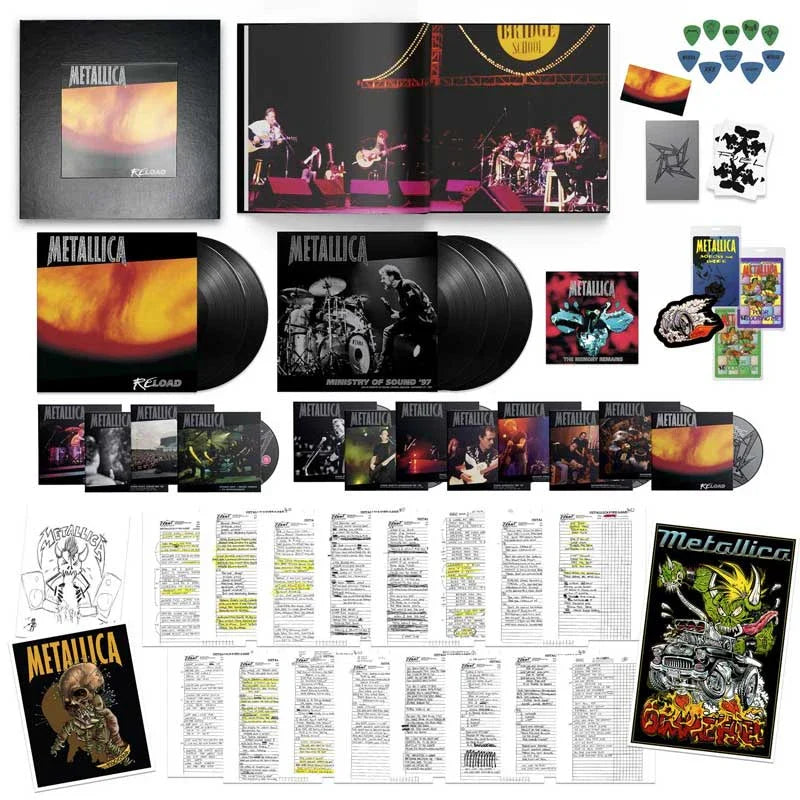 [Pre Order] Metallica - ReLoad - Deluxe Limited Numbered Edition 5LP, 45rpm 7" Vinyl Single, 15CD, 4DVD & Book Box Set  *