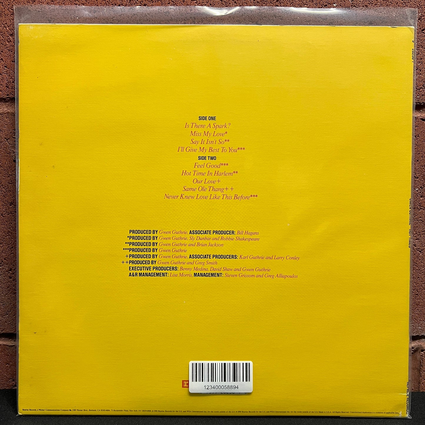 Used Vinyl: Gwen Guthrie "Hot Times" LP