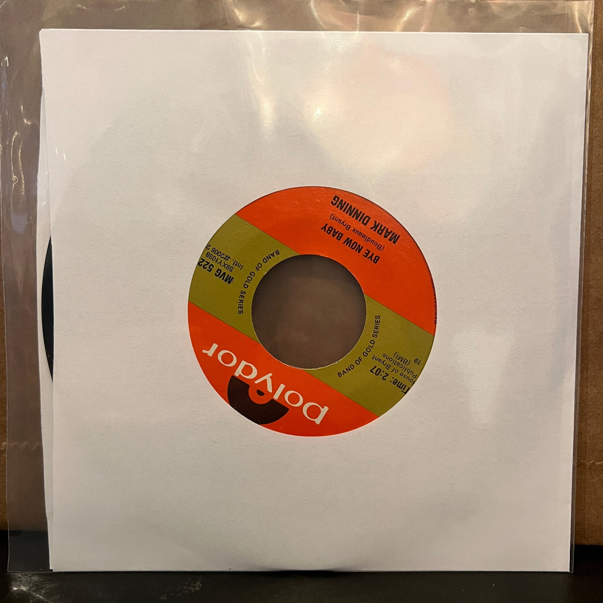 Used Vinyl: Mark Dinning "Teen Angel" 7" (Styrene reissue)