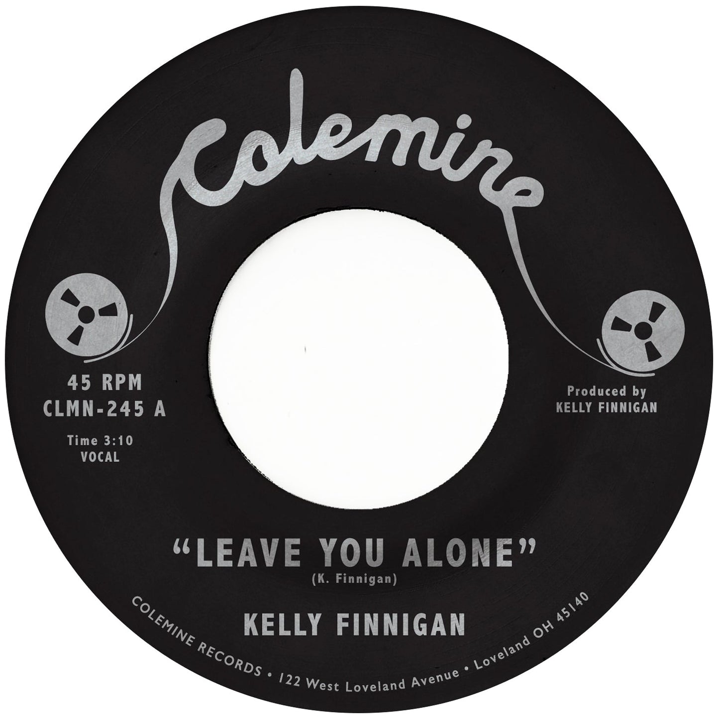 Kelly Finnigan "Leave You Alone / Thom's Heartbreak" 7" (Fuschia)