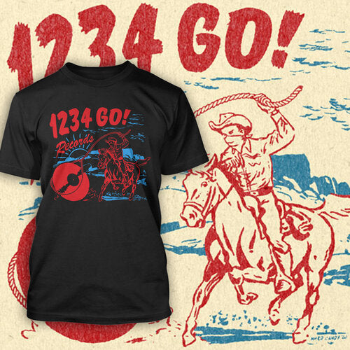 1-2-3-4 Go! Records "Record Wrangler" T-Shirt (Black)
