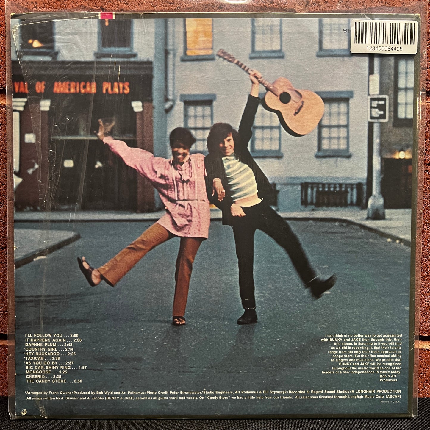 Used Vinyl: Bunky And Jake "S/T" LP (1968 Press)
