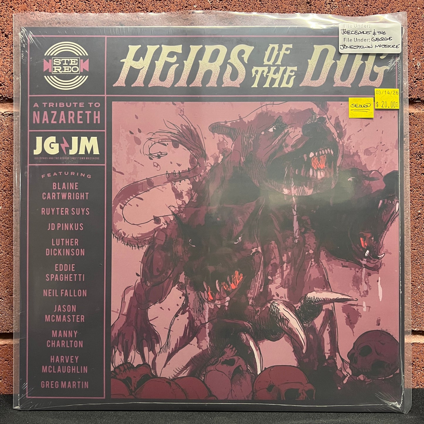 Used Vinyl: Joecephus And The George Jonestown Massacre "Heirs Of The Dog: A Tribute To Nazareth"  LP (Sealed)