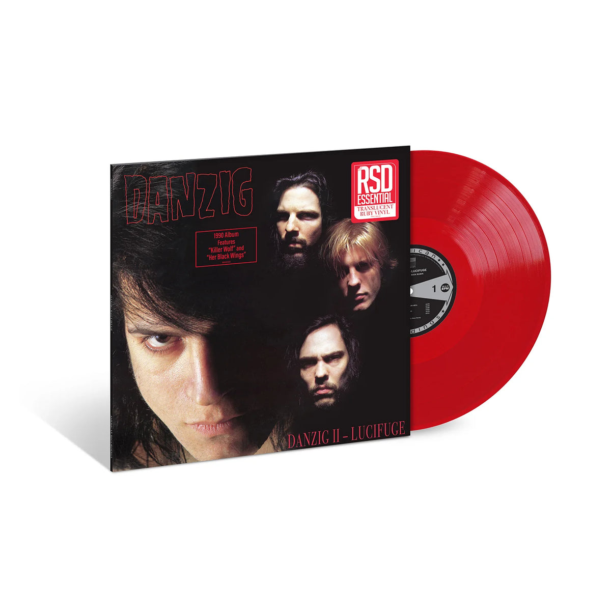 Danzig "Danzig II - Lucifuge" LP (Ruby Red Color Vinyl RSD Essentials Edition)