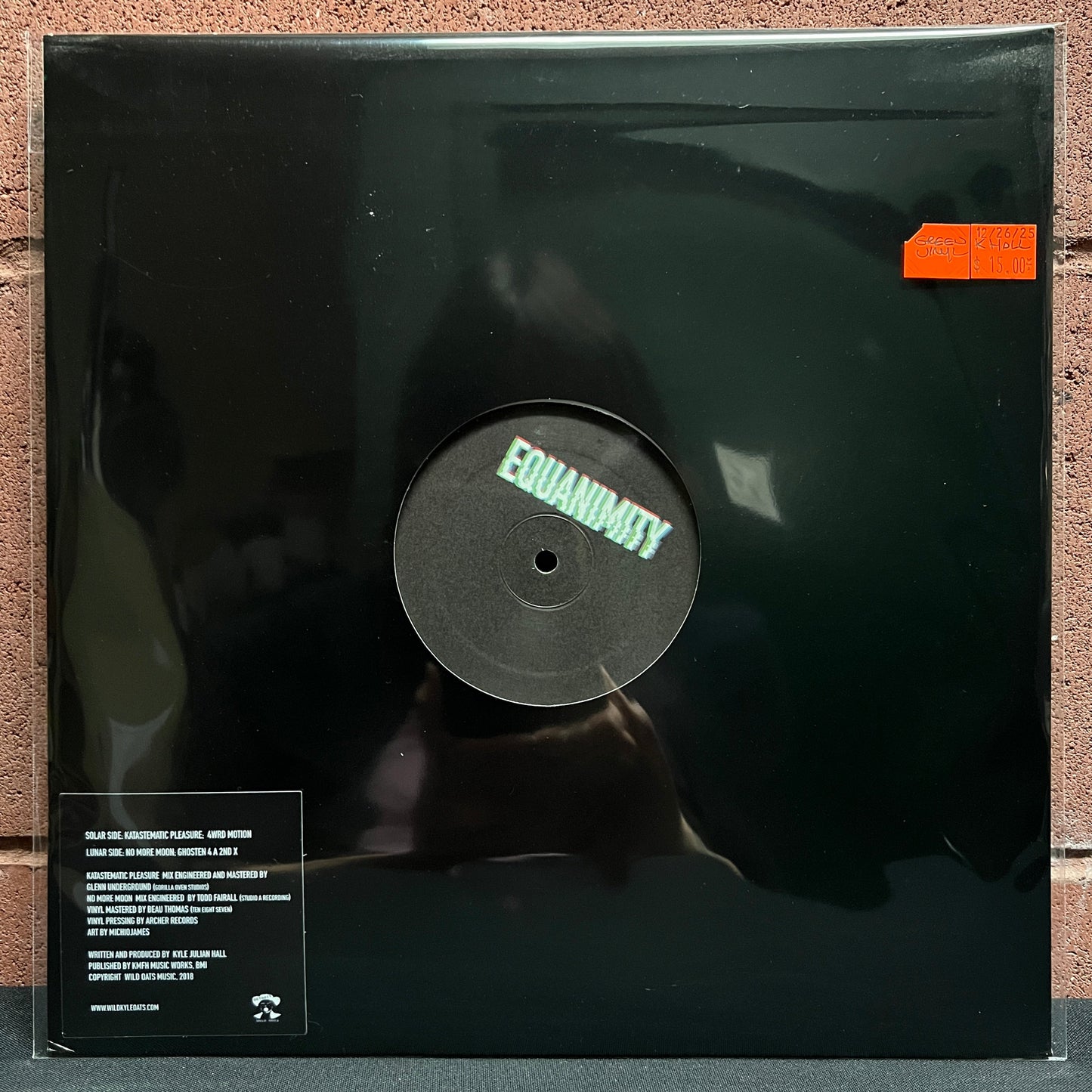 Used Vinyl: Kyle Hall ‎"Equanimity" LP (Emerald Green Vinyl)