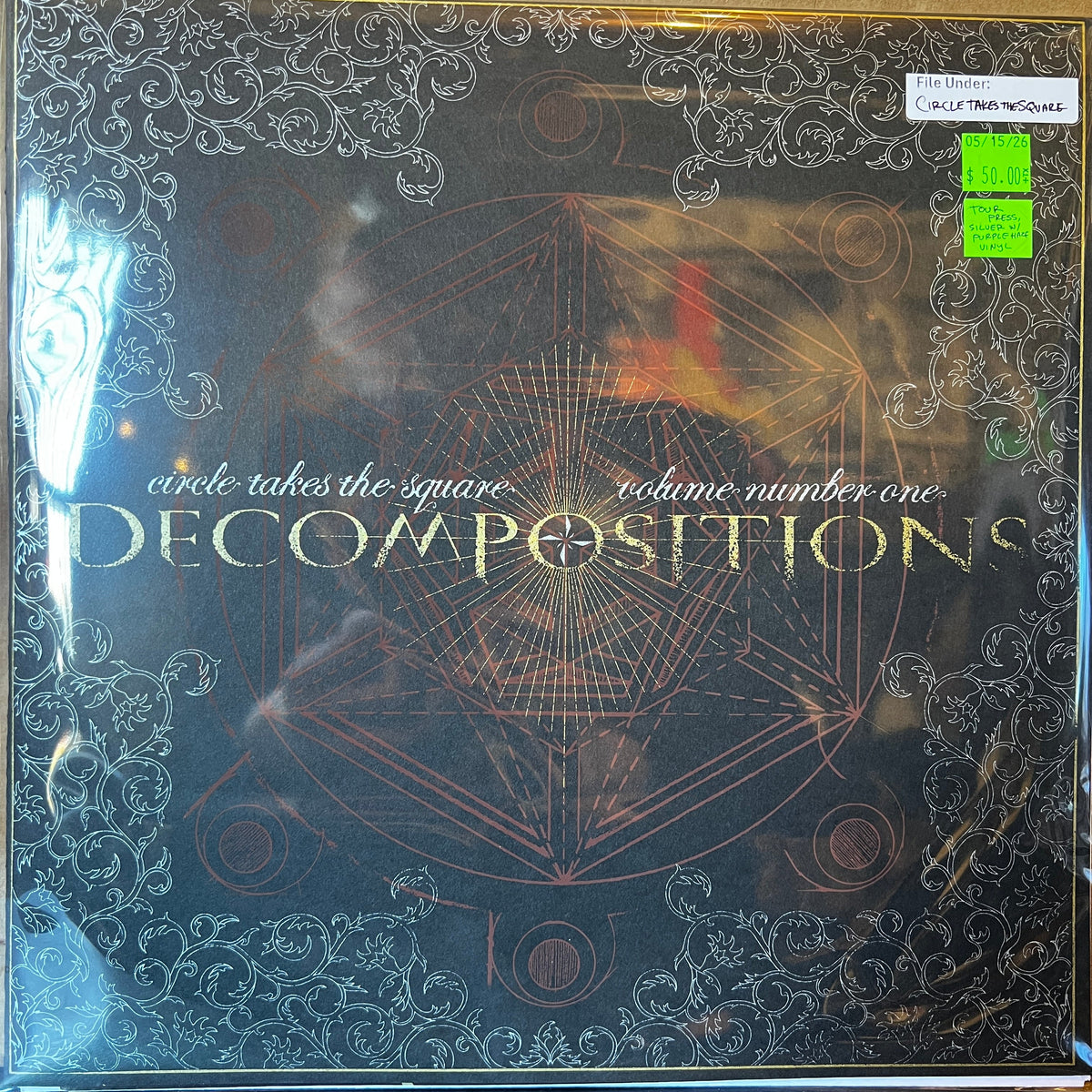 Used Vinyl: Circle Takes The Square "Decompositions: Volume Number One" 2xLP (Screen printed cover, Silver with Purple Haze vinyl)