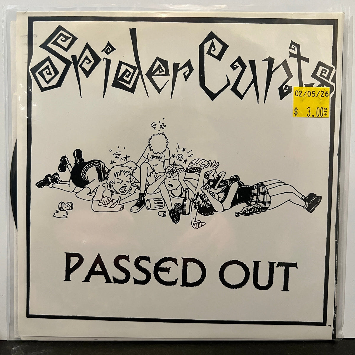 Used Vinyl: Spider Cunts / The Dregs "Passed Out" 7"