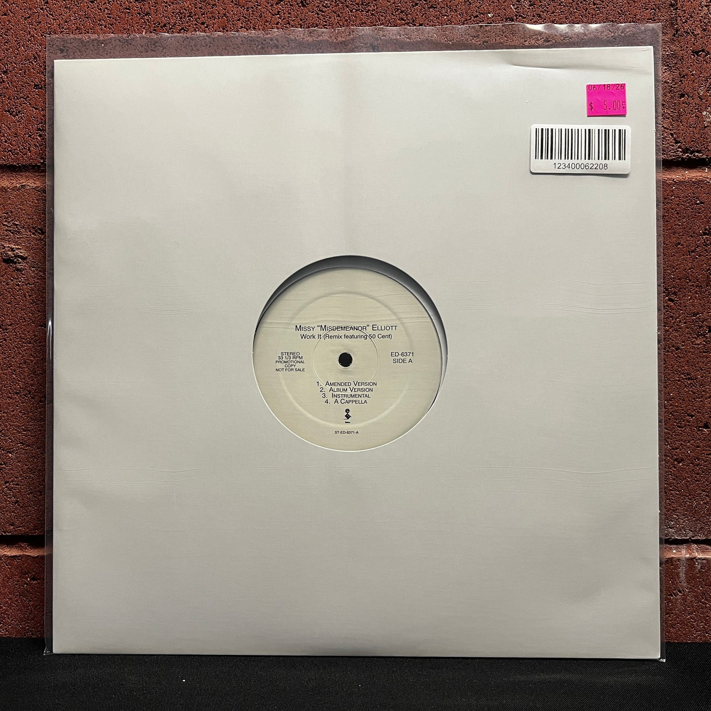 Used Vinyl: Missy 'Misdemeanor' Elliott "Work It" 12" Single
