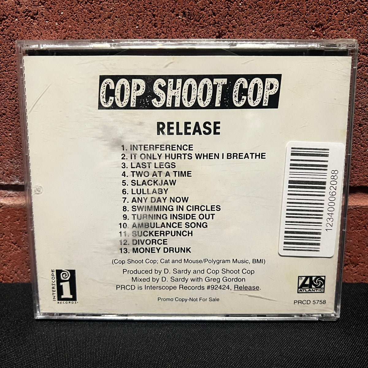 Used CD: Cop Shoot Cop "Release" CD (Promo copy)