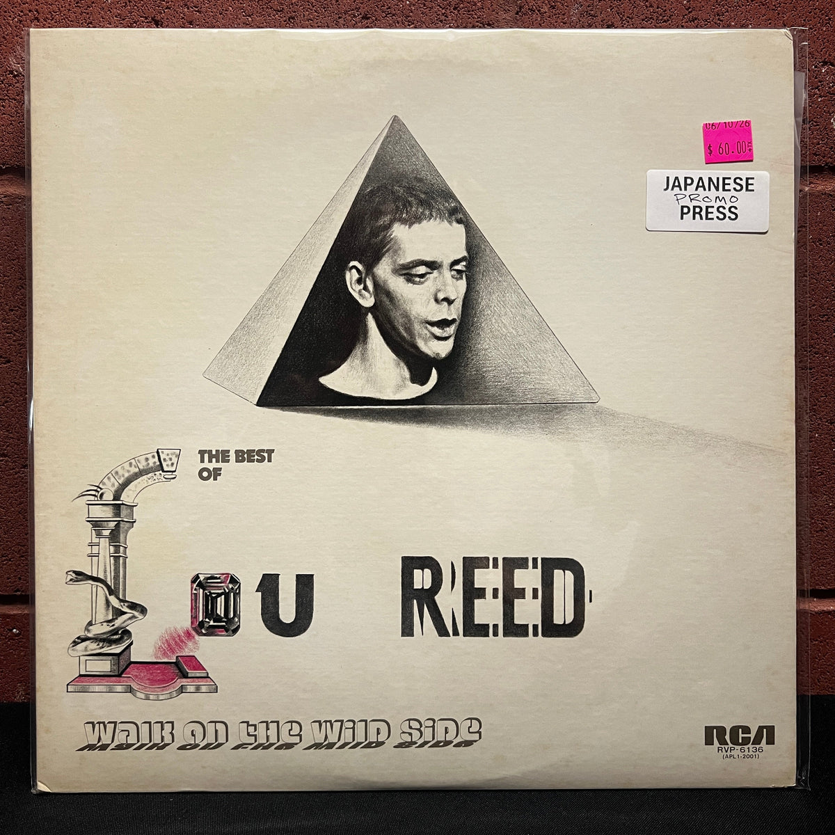 Used Vinyl: Lou Reed "Walk On The Wild Side - The Best Of Lou Reed" LP (1977 Japanese Promo Copy)