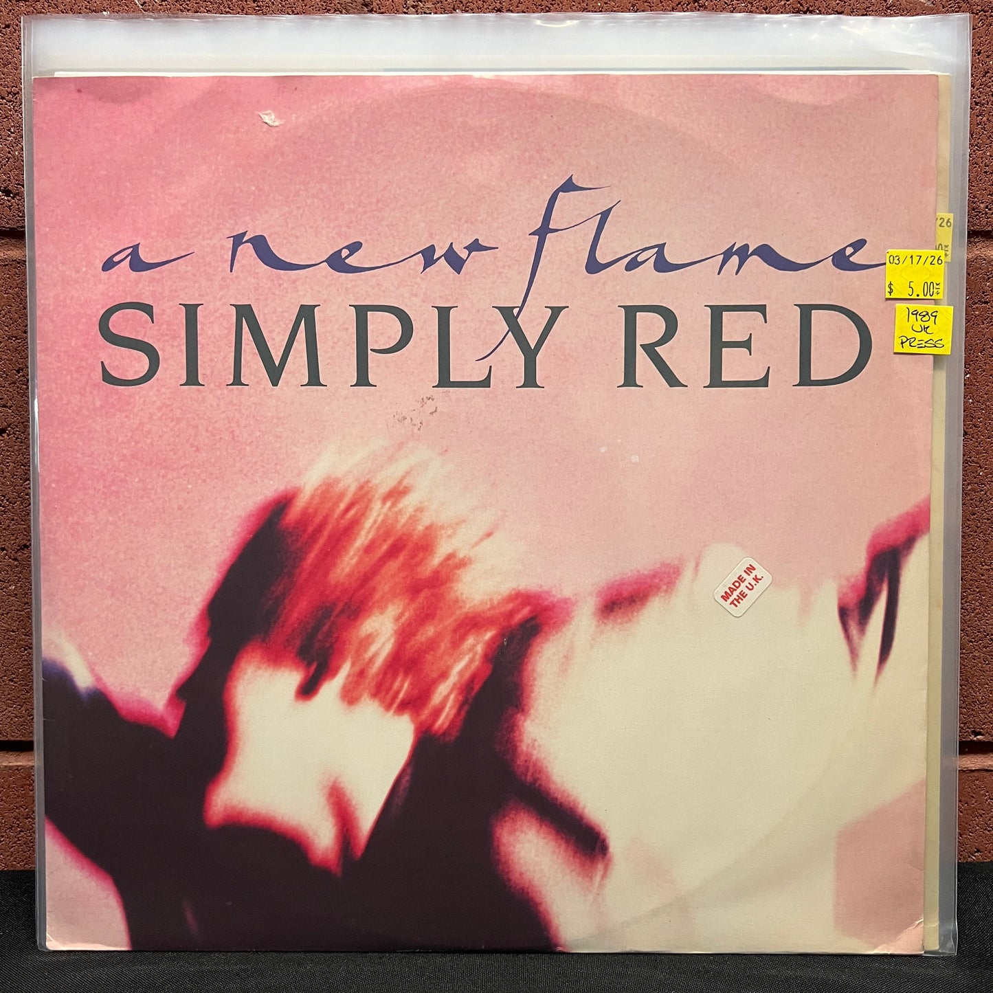 Used Vinyl: Simply Red ‎"A New Flame" 12" (1989 UK Press)