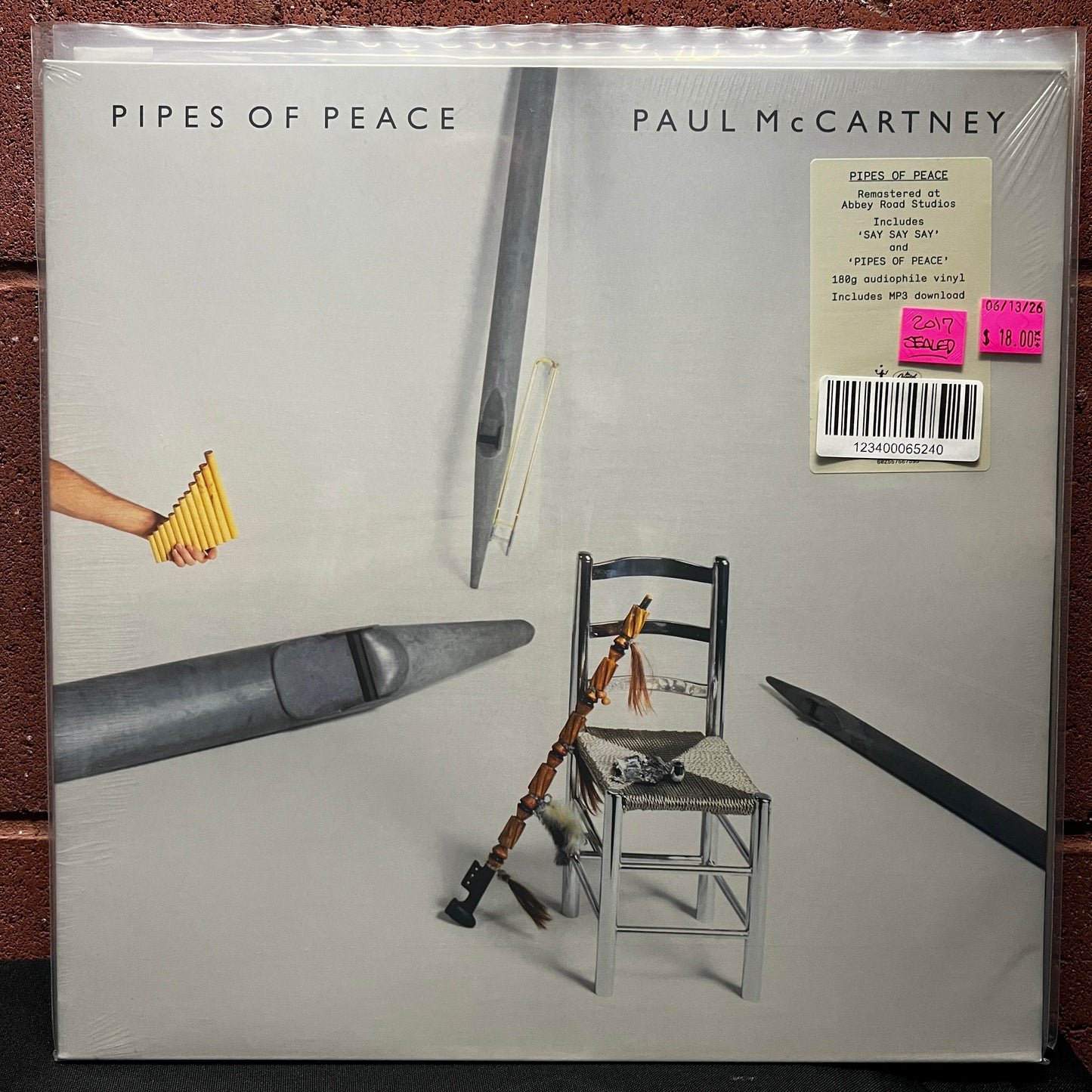 Used Vinyl: Paul McCartney "Pipes Of Peace" LP (2017 180g Press - Sealed)