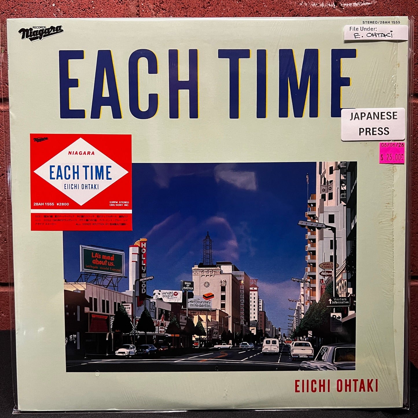 Used Vinyl: Eiichi Ohtaki "Each Time" LP (1984 Japanese Press in Shrink w/ Hype Sticker)