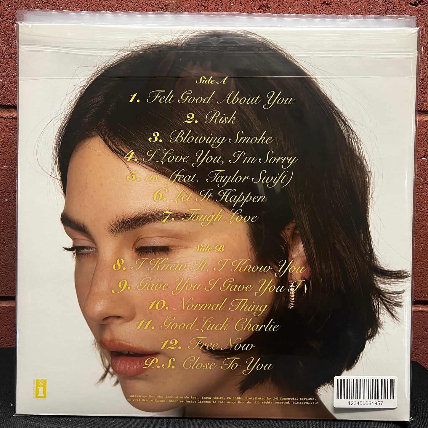 Used Vinyl: Gracie Abrams "The Secret Of Us" LP (Purple Marbled vinyl)