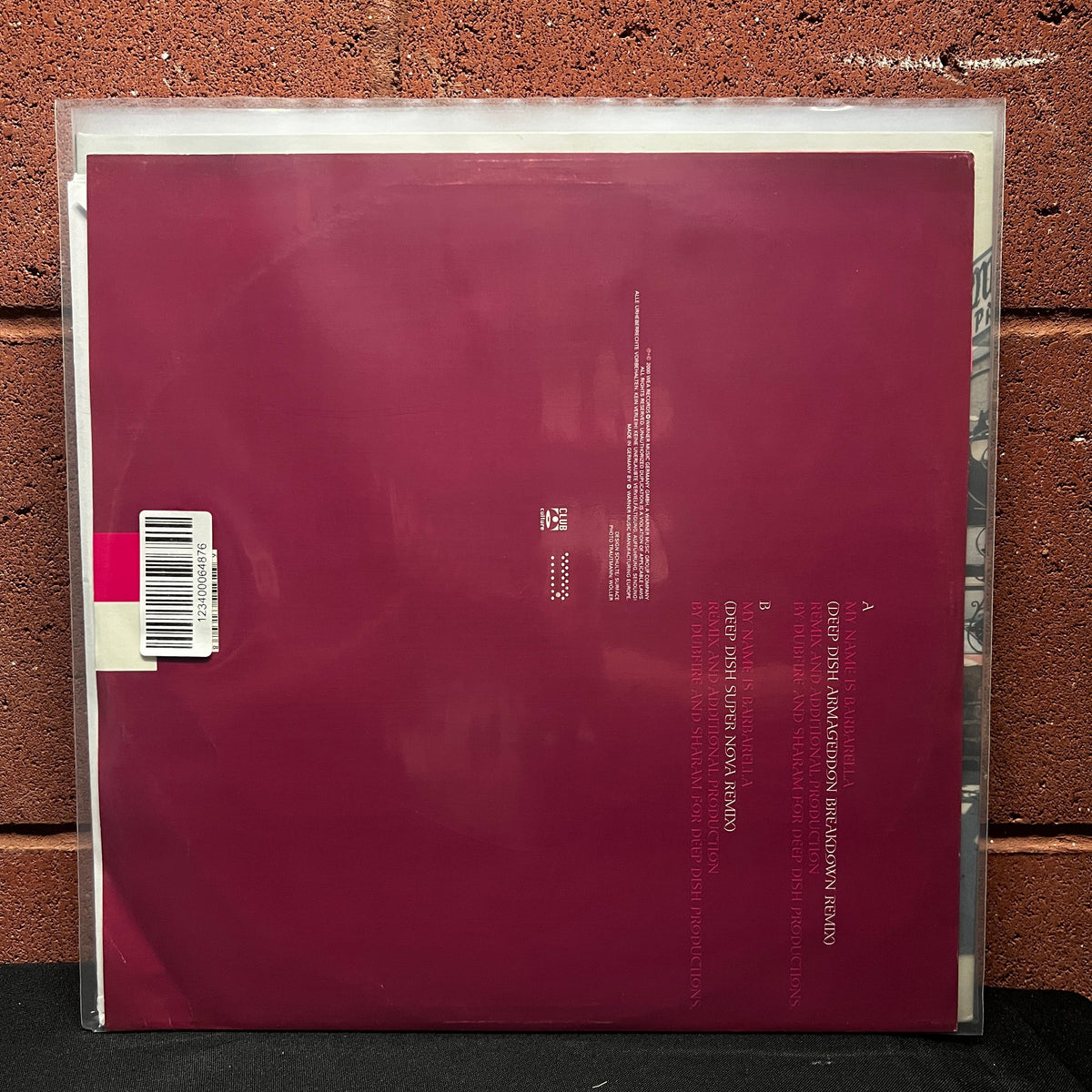 Used Vinyl: Sven Väth ‎"Barbarella (Remix) (Disc 1 Of 2)" 12" (2000 UK Press)