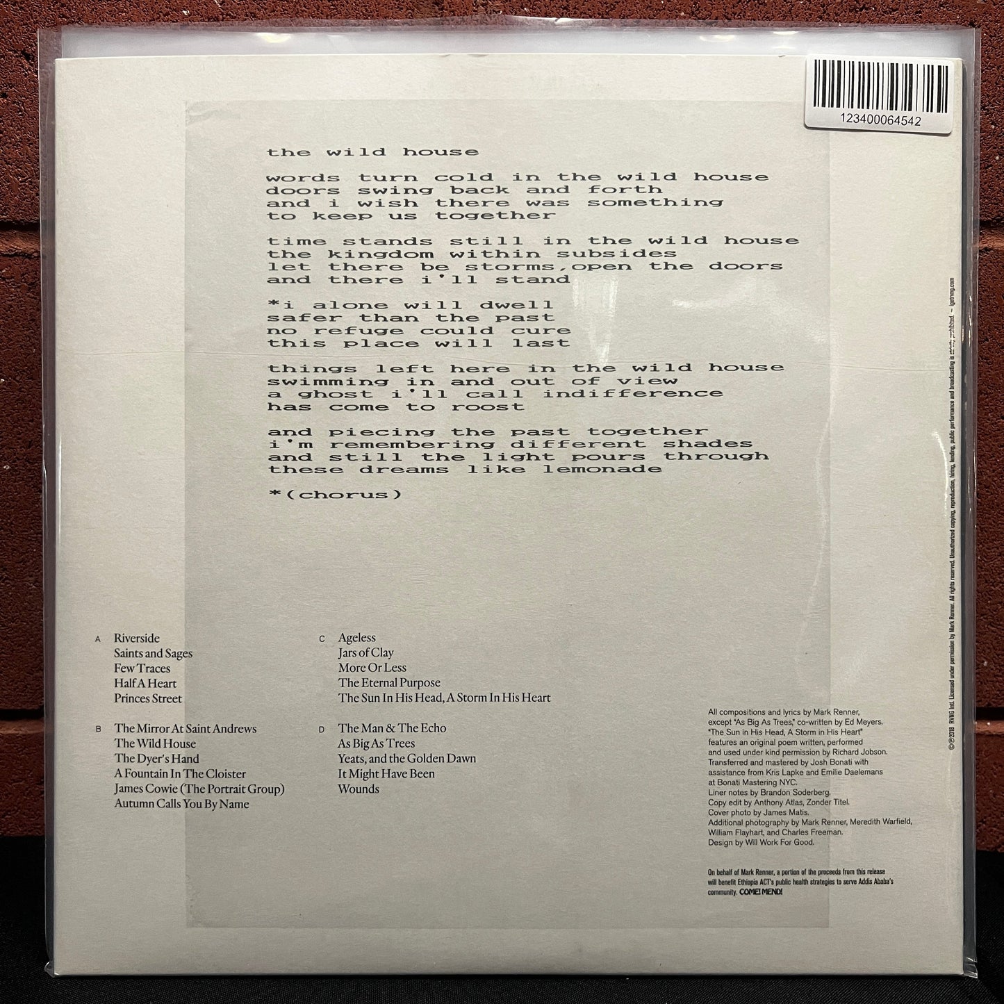 Used Vinyl: Mark Renner "Few Traces" 2xLP (2018 Press)