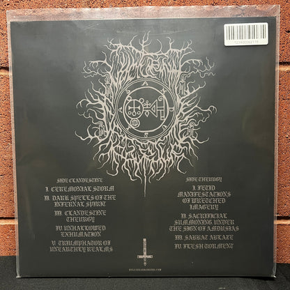 Used Vinyl: Nocturnal Departure ‎"Clandestine Theurgy" LP (2023 Press - Clear w/Black Marble Vinyl)