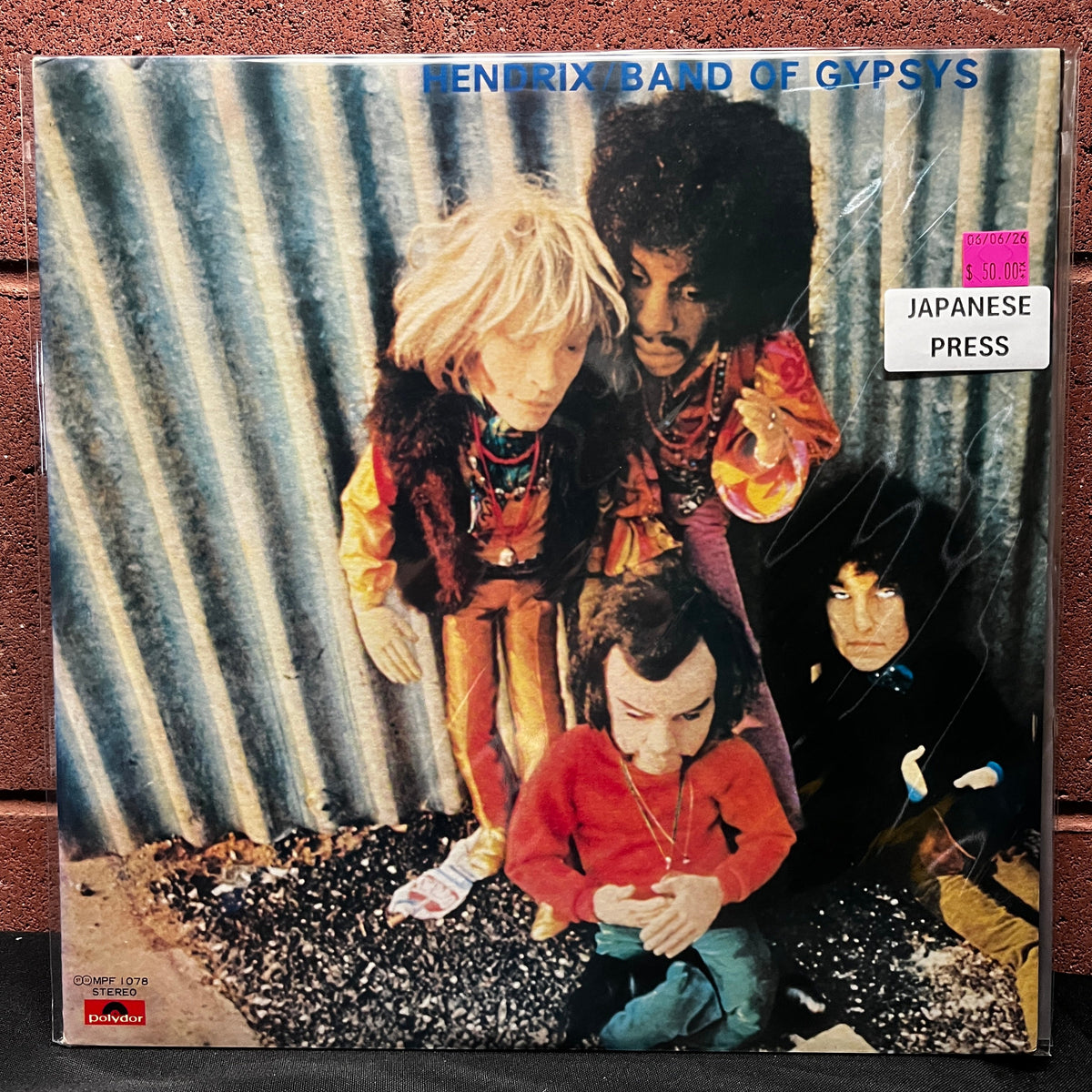 Used Vinyl: Jimi Hendrix "Band Of Gypsys" LP (1977 Japanese Issue)