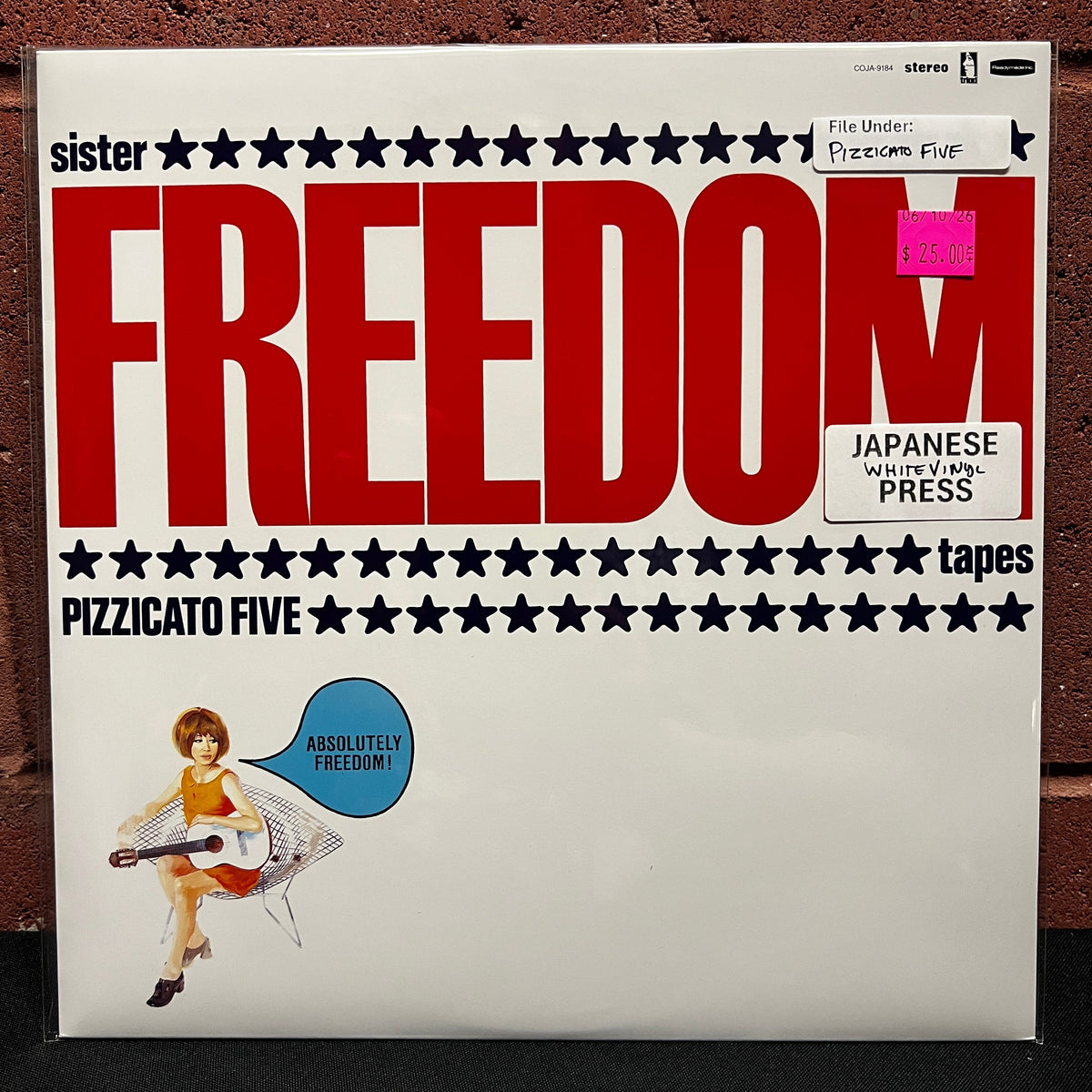 Used Vinyl: Pizzicato Five "Sister Freedom Tapes" 10" (1996 Japanese Press, White Color Vinyl)