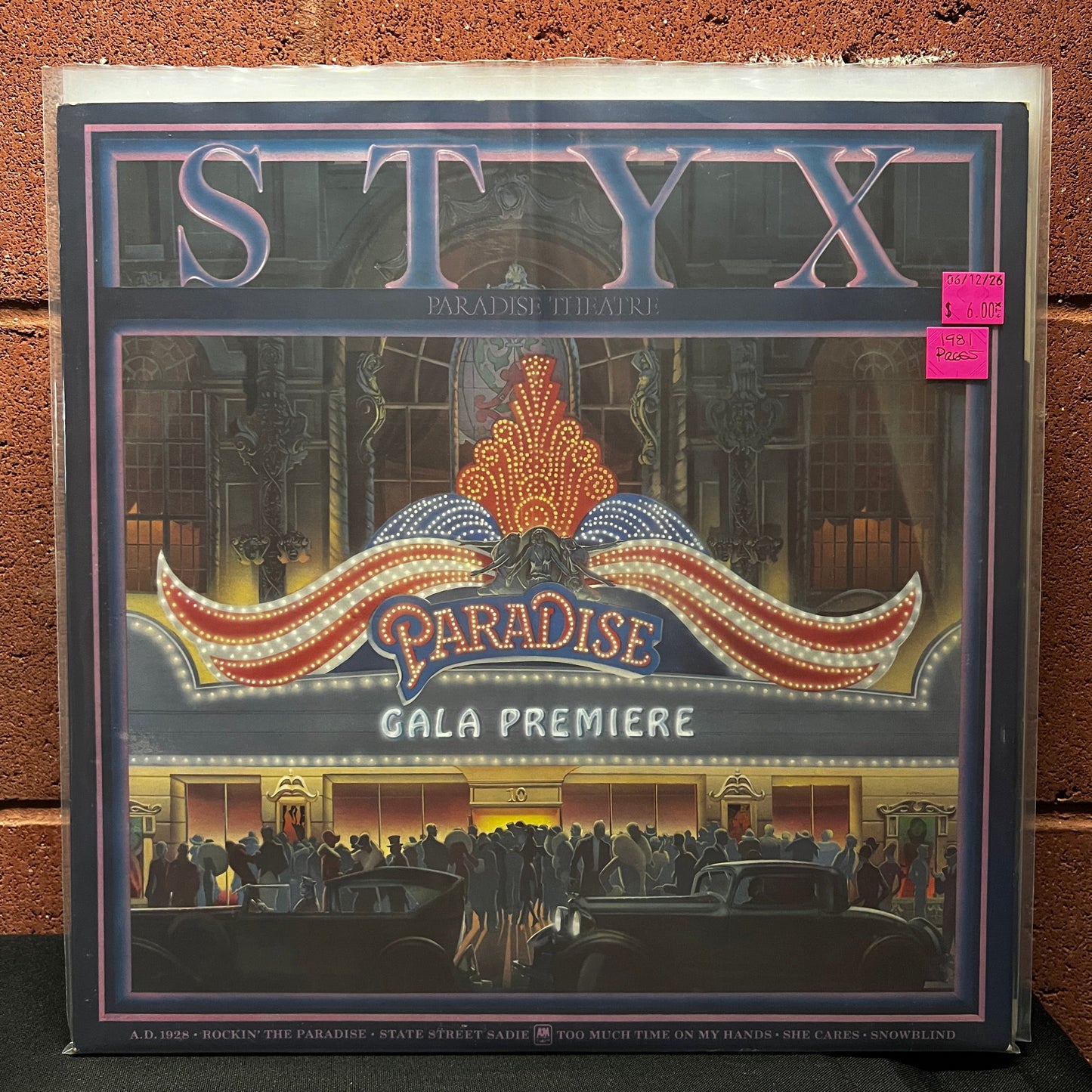 Used Vinyl: Styx "Paradise Theatre" LP (1981 Press - Etched Vinyl)