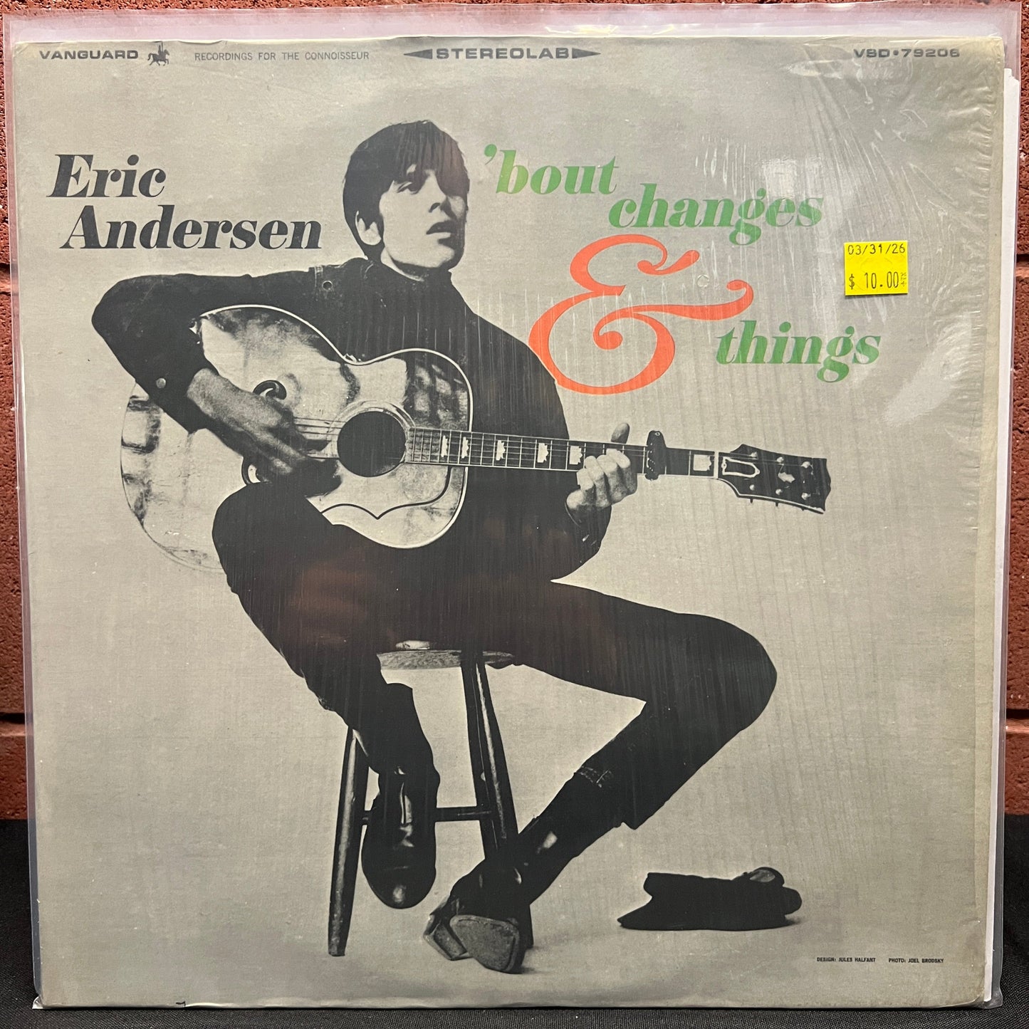 Used Vinyl: Eric Andersen "'Bout Changes and Things" LP (1976 pressing, open still in shrink)