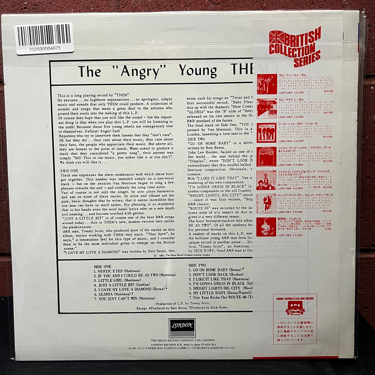 Used Vinyl: Them "Them First" LP (1982 Japanese Issue)