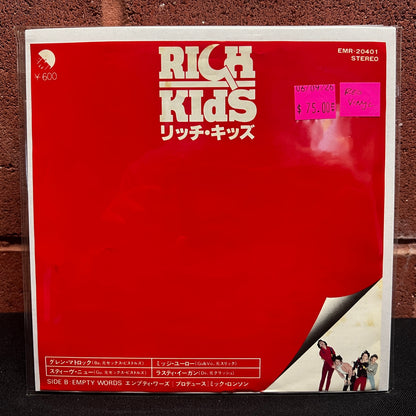 Used Vinyl: Rich Kids "Rich Kids / Empty Words" 7" (1978 Red Vinyl Japanese Issue)