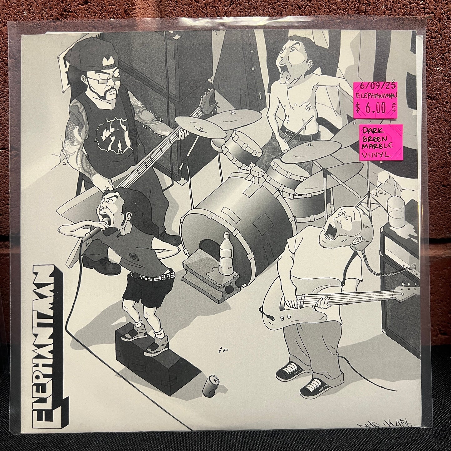 Used Vinyl: Elephantman "Elephantman" 7" (Dark Green Marble Vinyl)