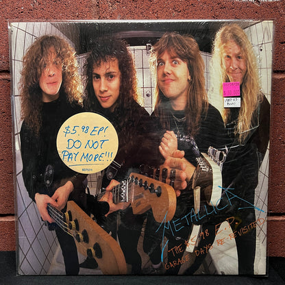 Used Vinyl: Metallica "The $5.98 E.P. - Garage Days Re-Revisited" LP (1987 US Allied Issue In Shrink w/ Hype!)