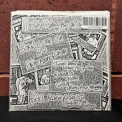 Used Vinyl: Jumpin' Beans And The Moustaches "Born In The USA  / Head Above Water" 7" (Red Vinyl)