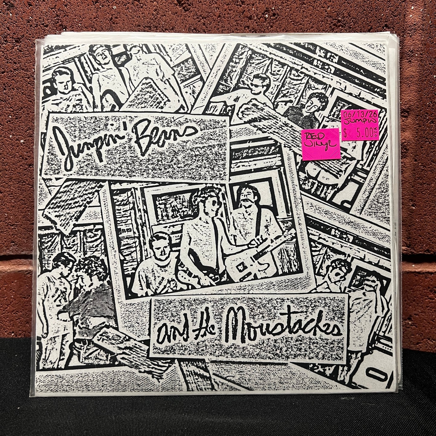 Used Vinyl: Jumpin' Beans And The Moustaches "Born In The USA  / Head Above Water" 7" (Red Vinyl)