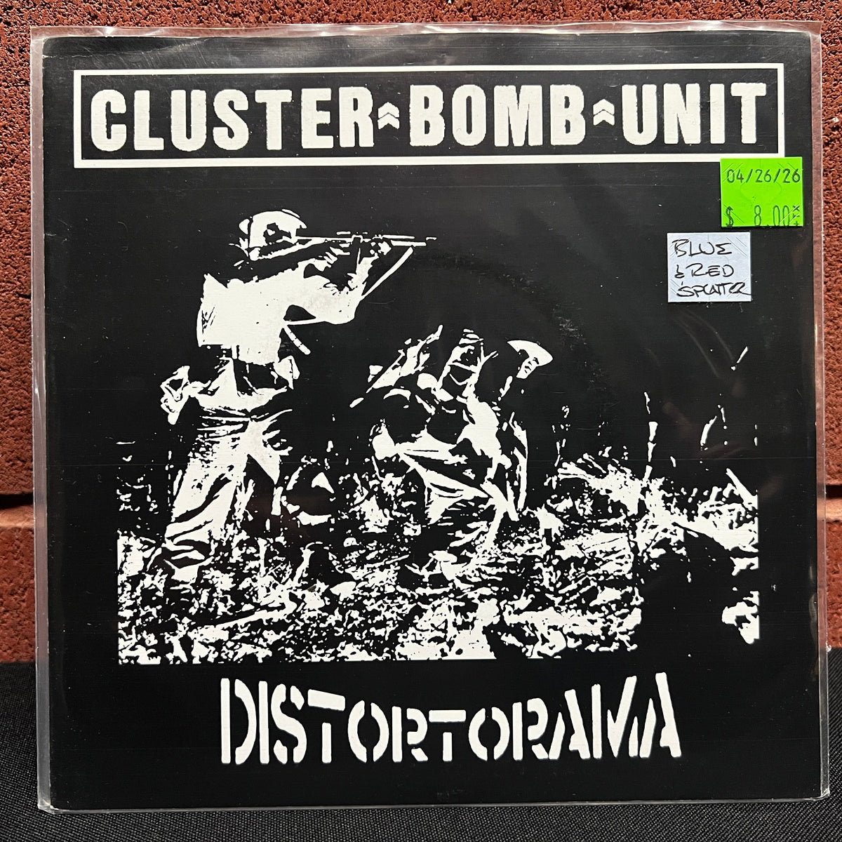 Used Vinyl: Cluster Bomb Unit "Distortorama" 7" (Red & Blue Splatter Vinyl)